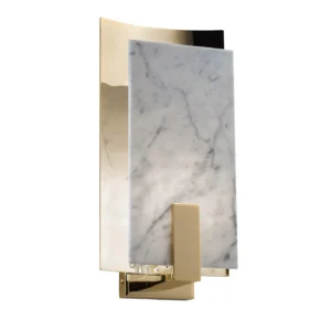 carrara marble pirinç duvar apliği