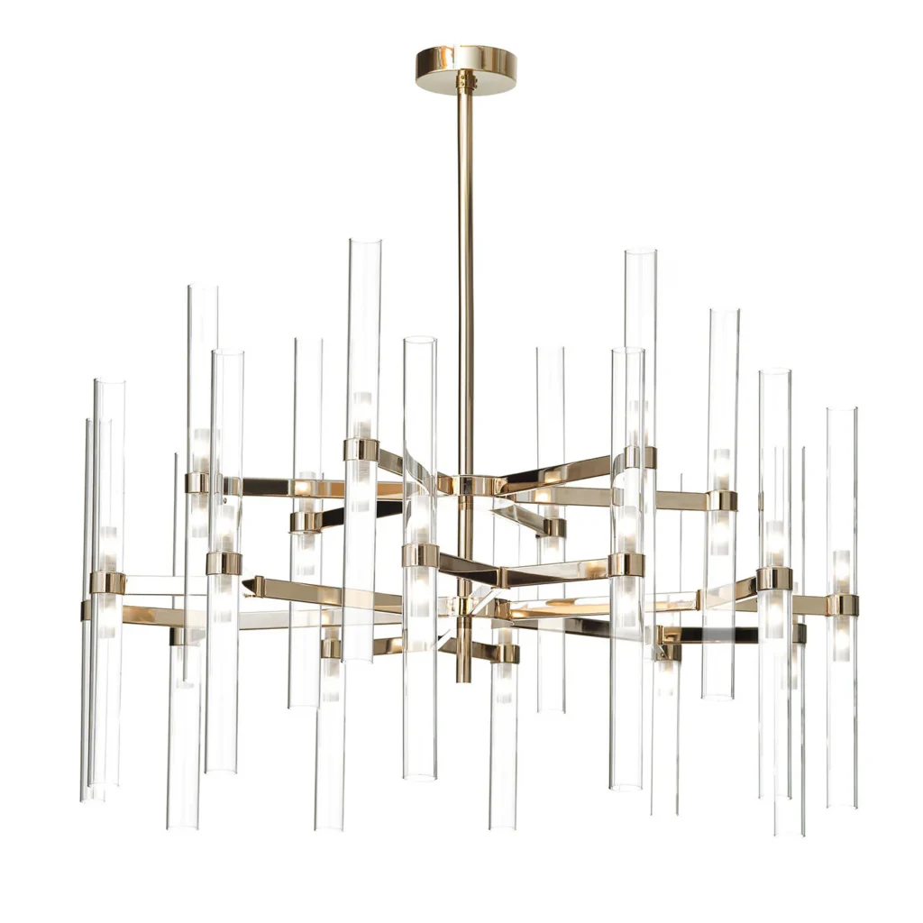 Clear Glass 36- Chandelier – image 2