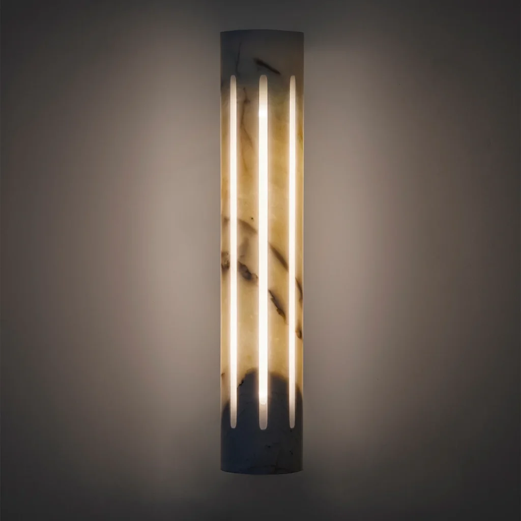 Aura Cylinder Marble Sconce – image 4