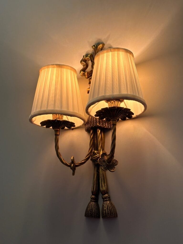 Avenida Double-Arm Brass Wall Sconce – image 2