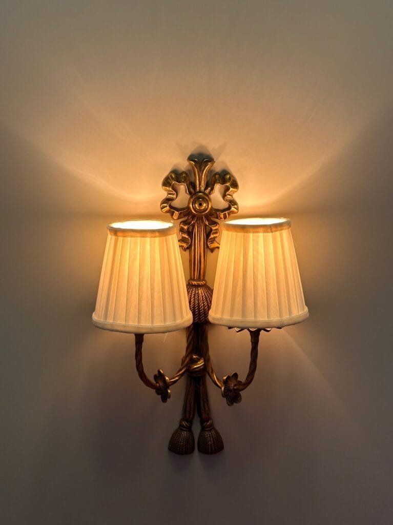 Avenida Double-Arm Brass Wall Sconce – image 3