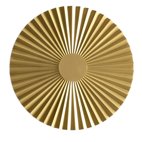 Plié Brass Wall / Ceiling Sconce