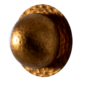hammered pirinç duvar apliği