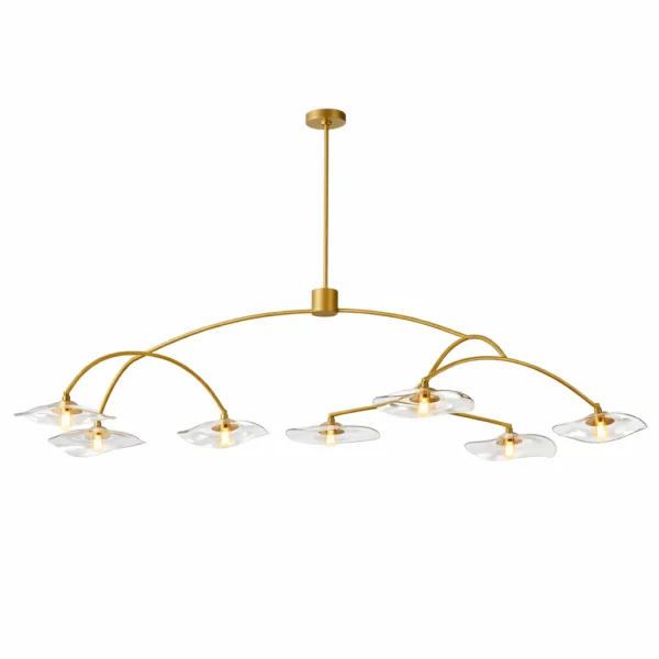 Lily Clear Glass Sarkıt Avize