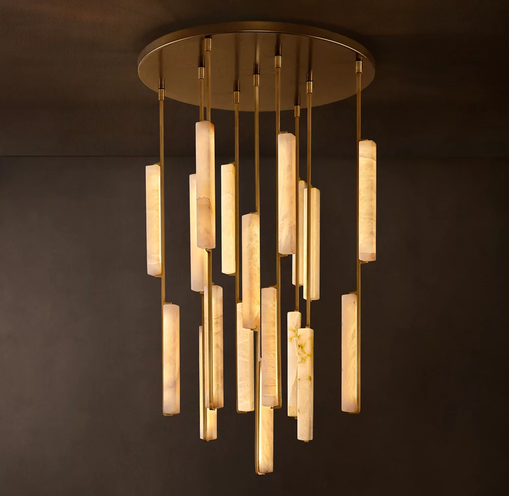 Audubon Alabaster Pendant Chandelier – image 7