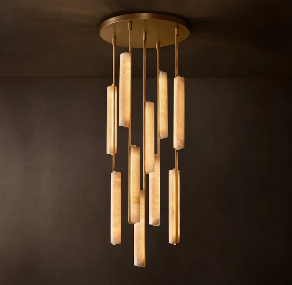 Audubon Alabaster Pendant Chandelier – image 8