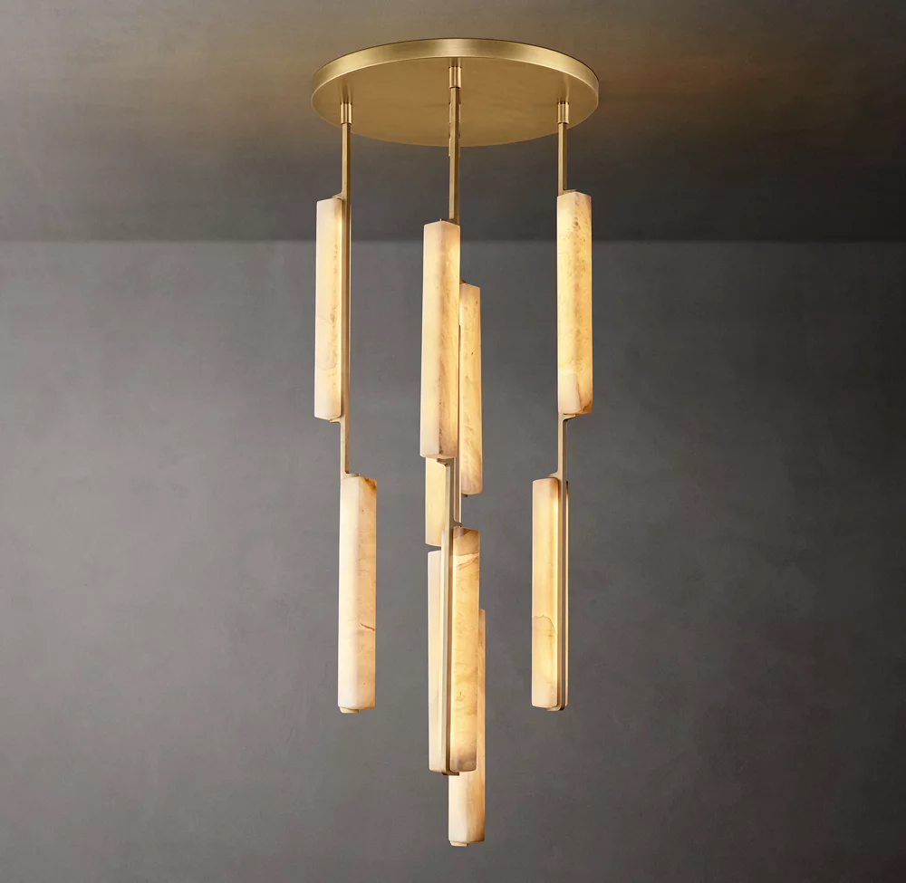 Audubon Alabaster Pendant Chandelier – image 4