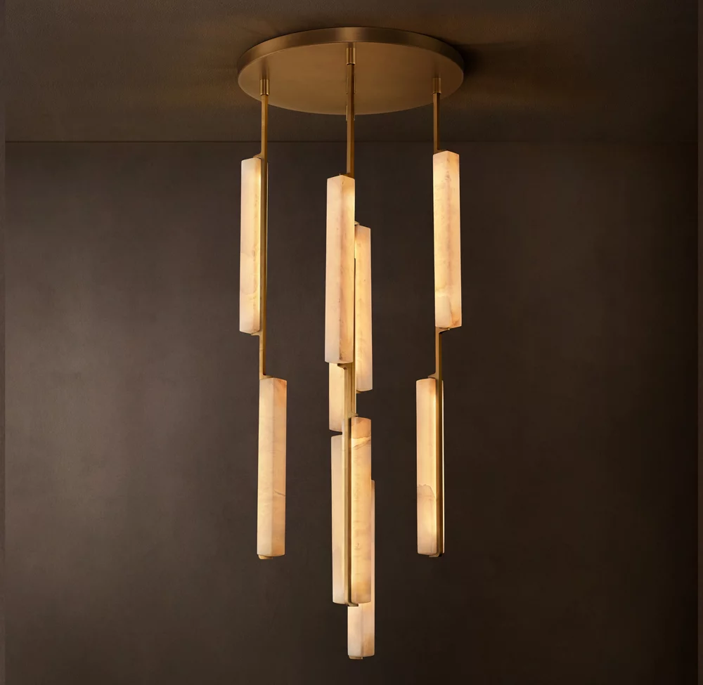 Audubon Alabaster Pendant Chandelier – image 9