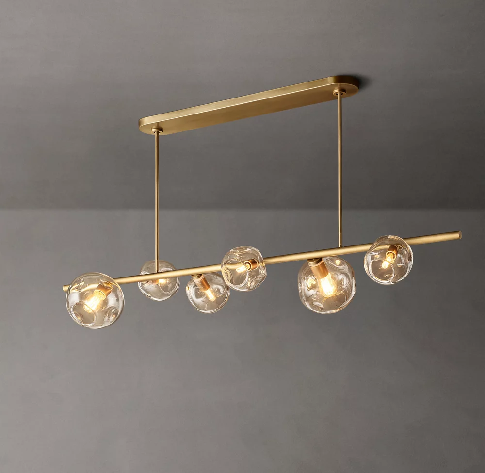 Bubble Clear Linear Chandelier – image 3