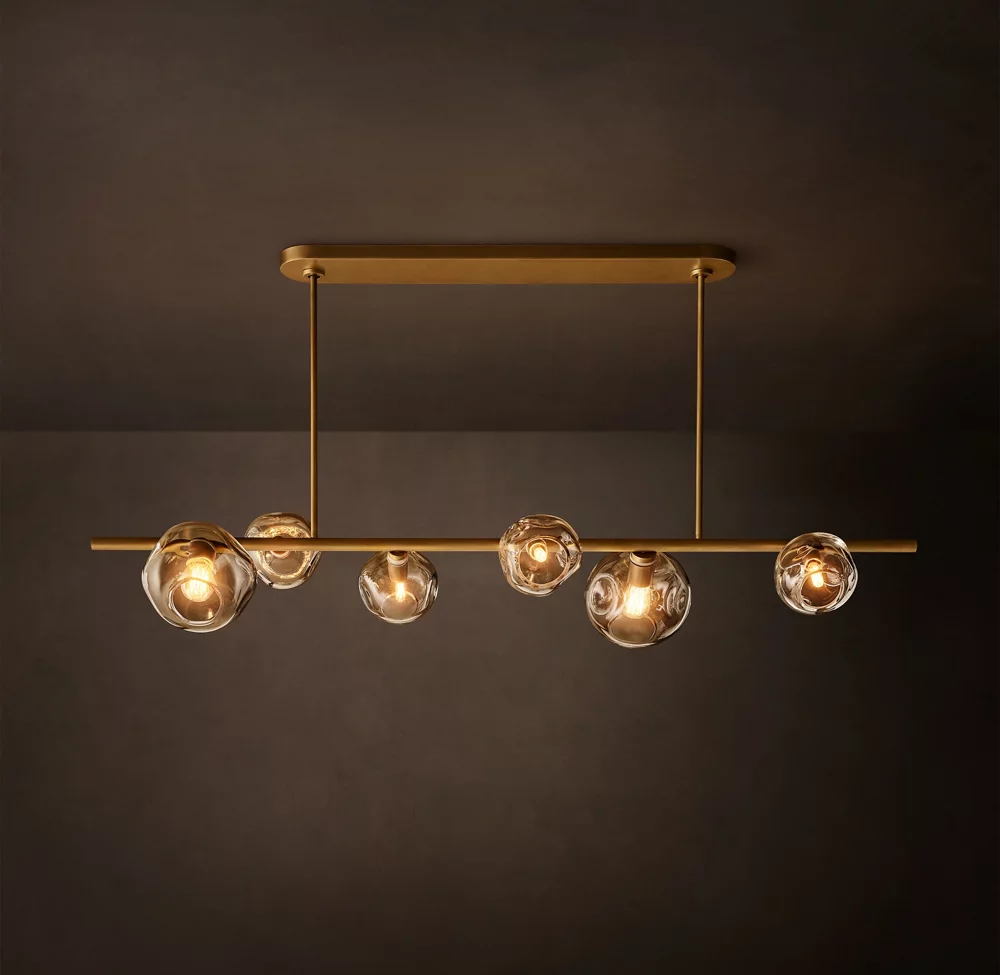 Bubble Clear Linear Chandelier – image 4