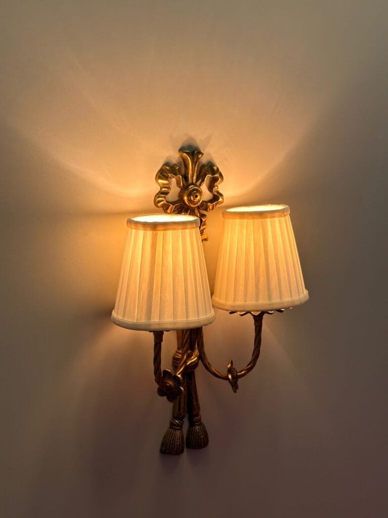 Avenida Double-Arm Brass Wall Sconce – image 4