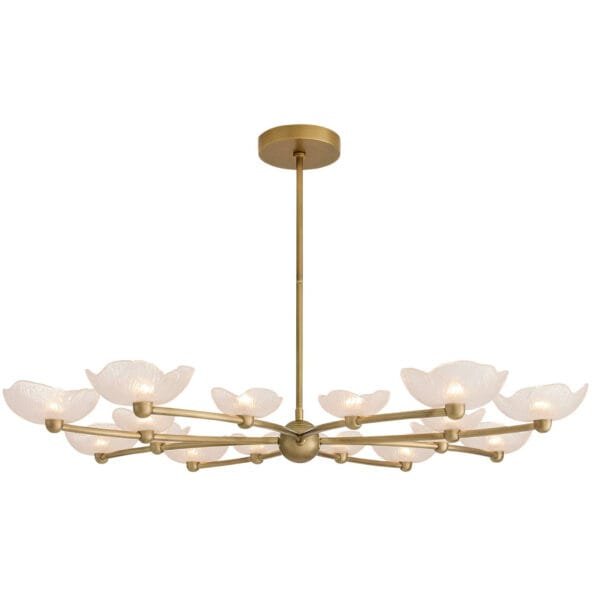 Fleurana 16-Light Flower Glass Chandelier