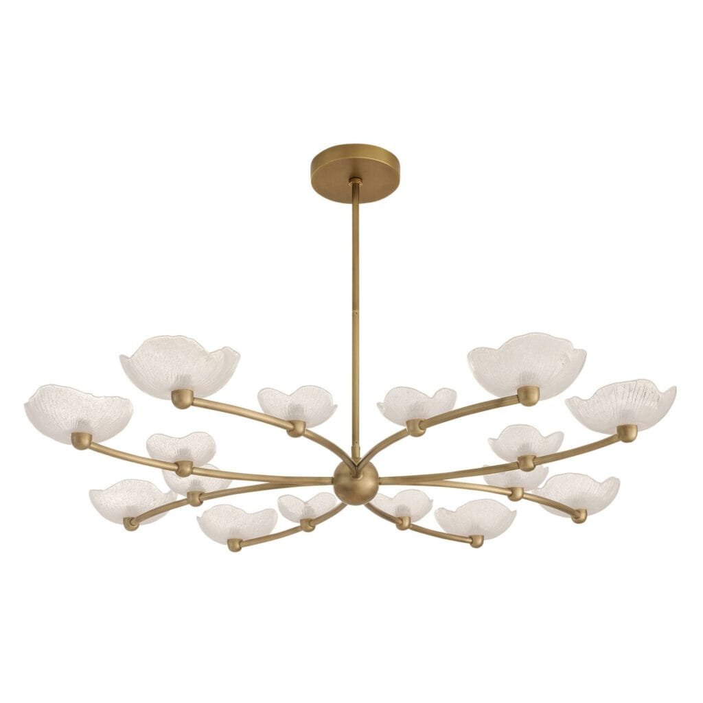 Fleurana 16-Light Flower Glass Chandelier – image 4