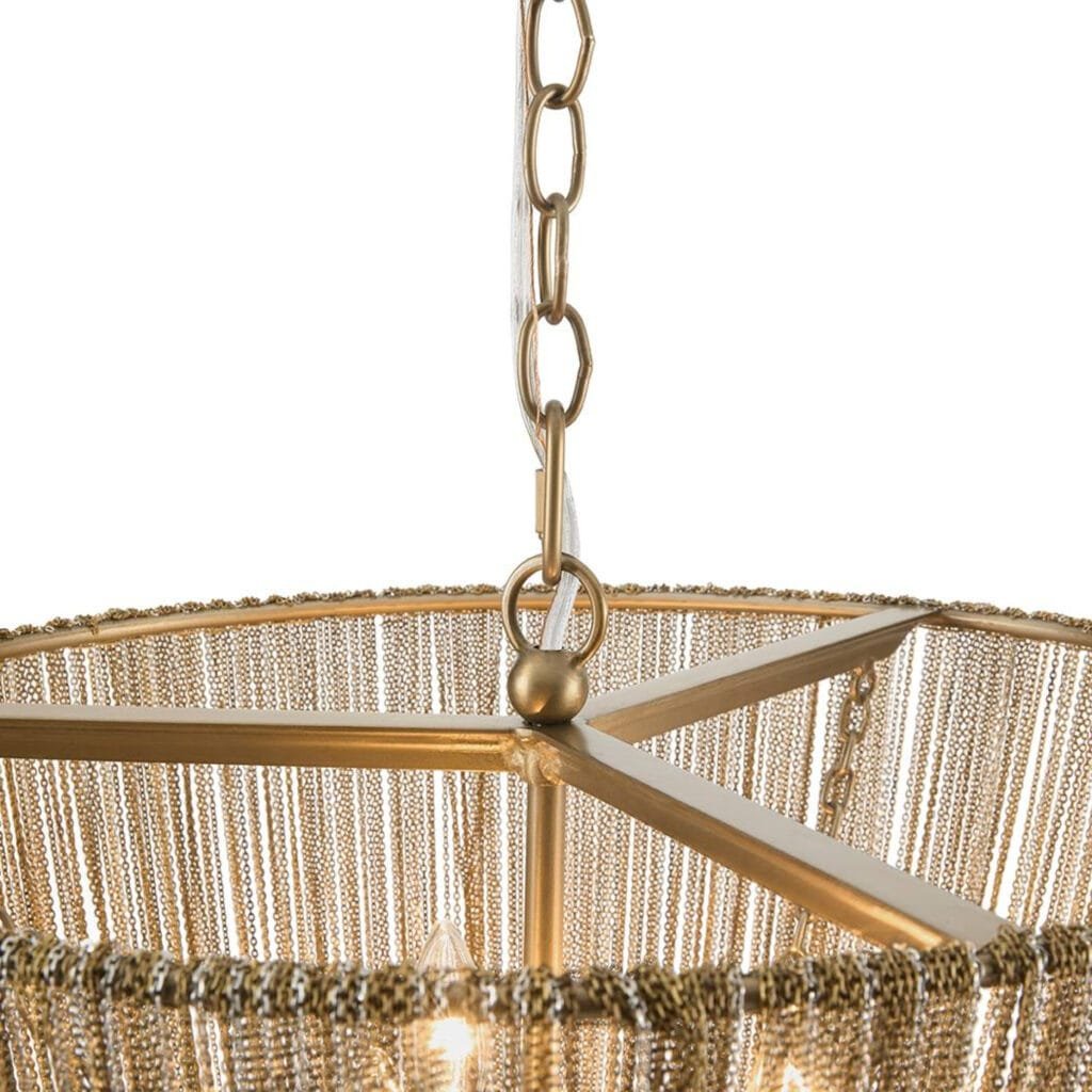 Modern Chain-Detail Pendant Chandelier – image 3