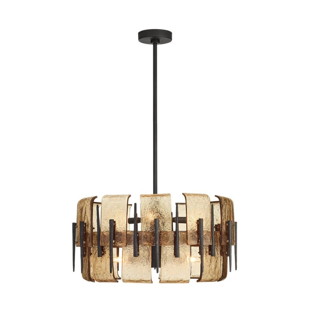 Lumora 6-Light Glass Pendant Chandelier – image 2