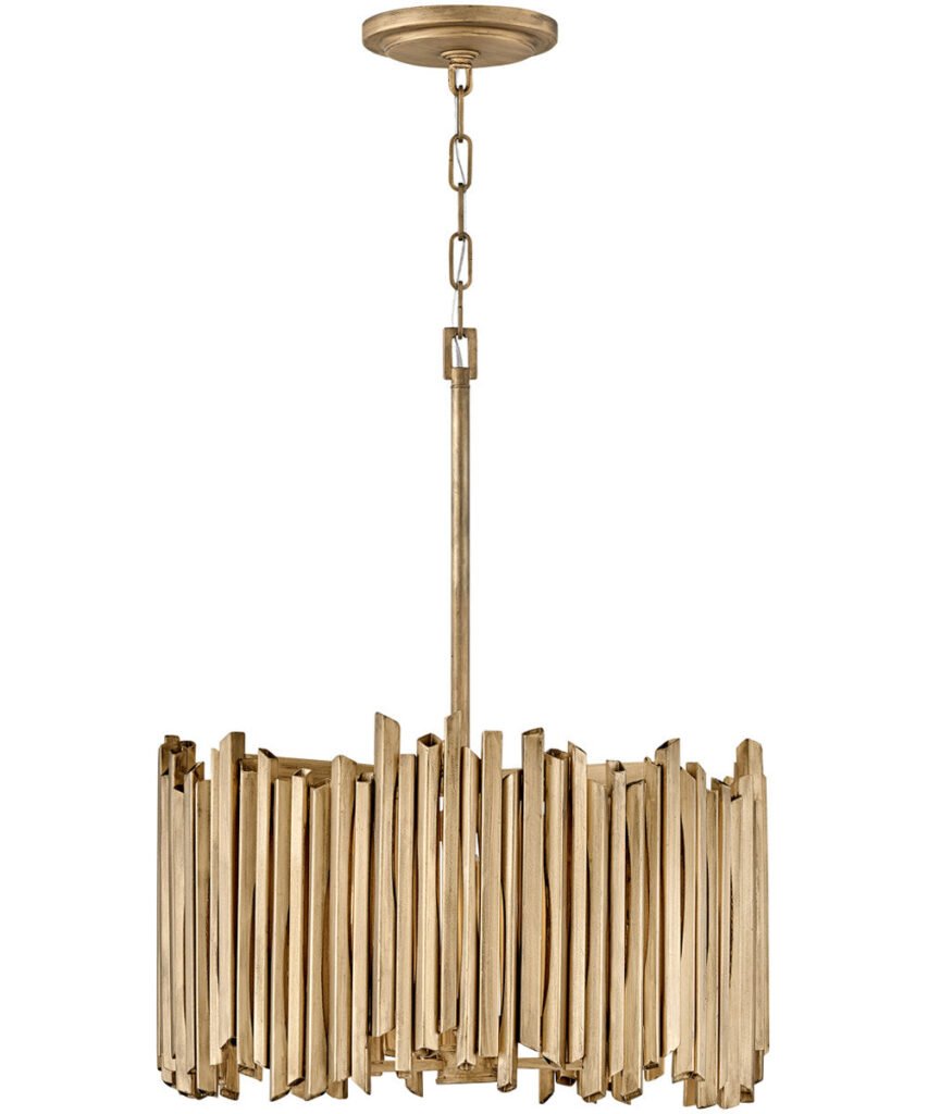 Lunel Gold Rod Cylinder Pendant Light
