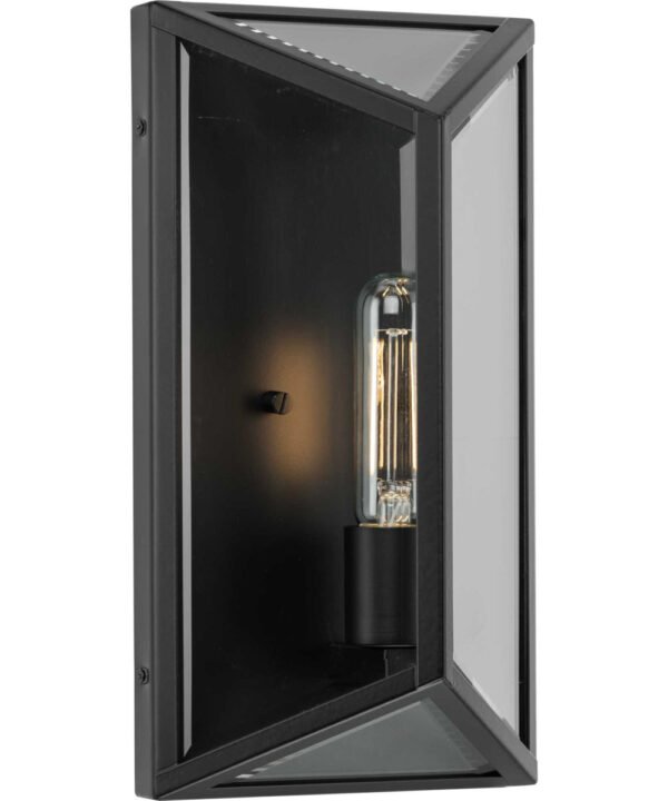 Skalochori Trapezoid Body Matte Black Outdoor Wall Light