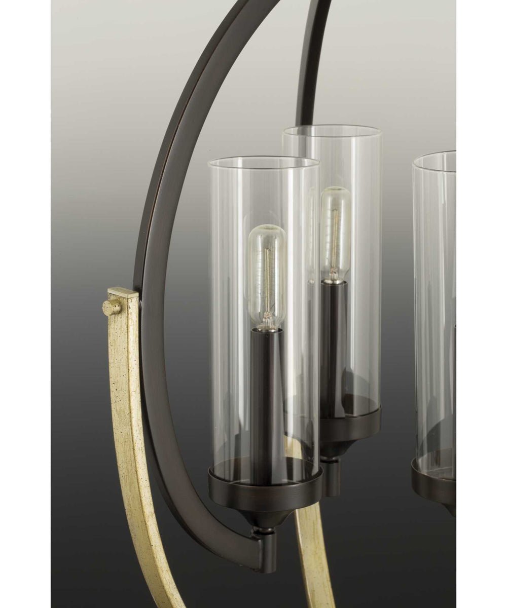 Sommieres Antik Bronz Oval Kafes Avize – görsel 2