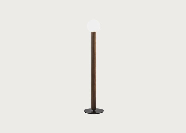 Abbadia Marble Base Wooden Floor Lamp