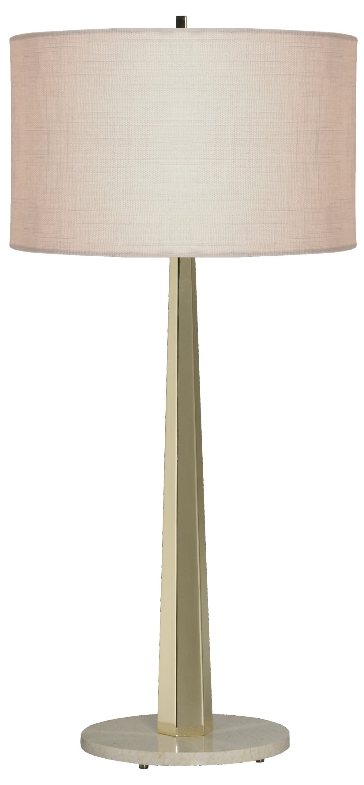 Zagora Brass Body Travertine Base Table Lamp