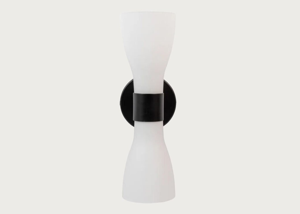 Astris Çift Opal Cam Konili Siyah Aplik