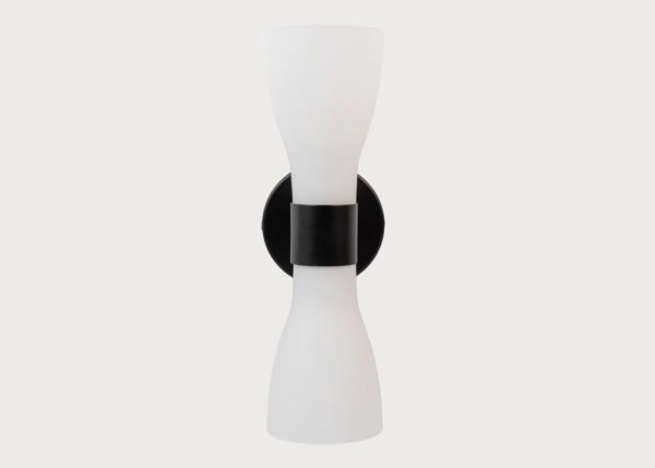 Astris Çift Opal Cam Konili Siyah Aplik