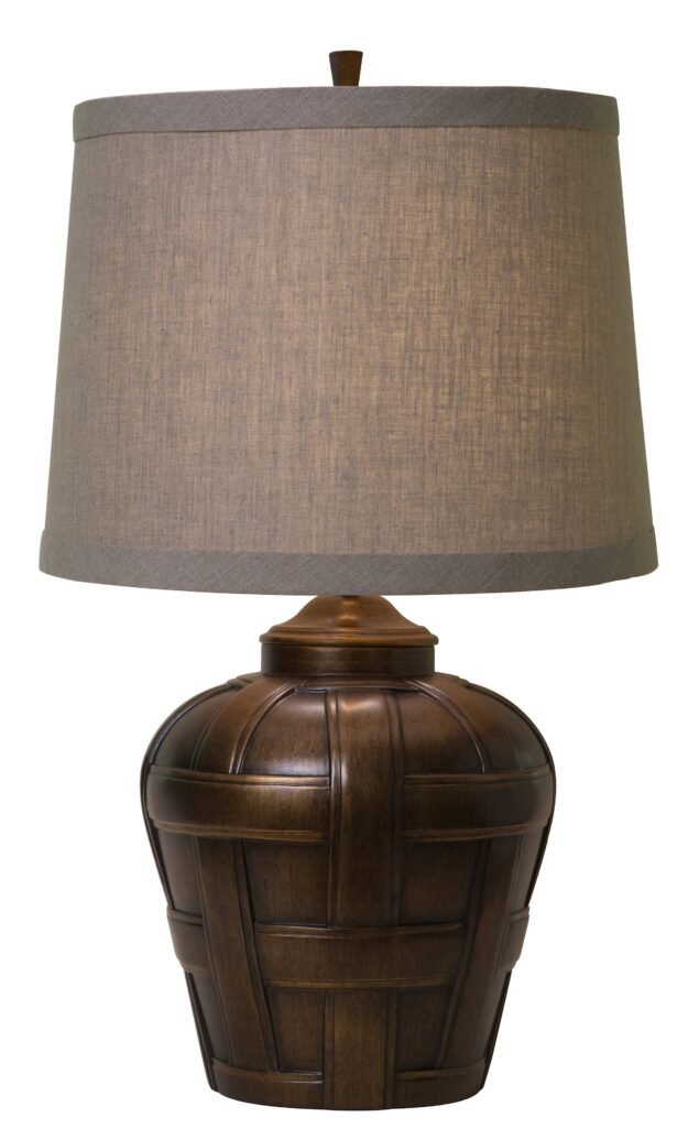 Sestino Hammered Textured Bronze Table Lamp