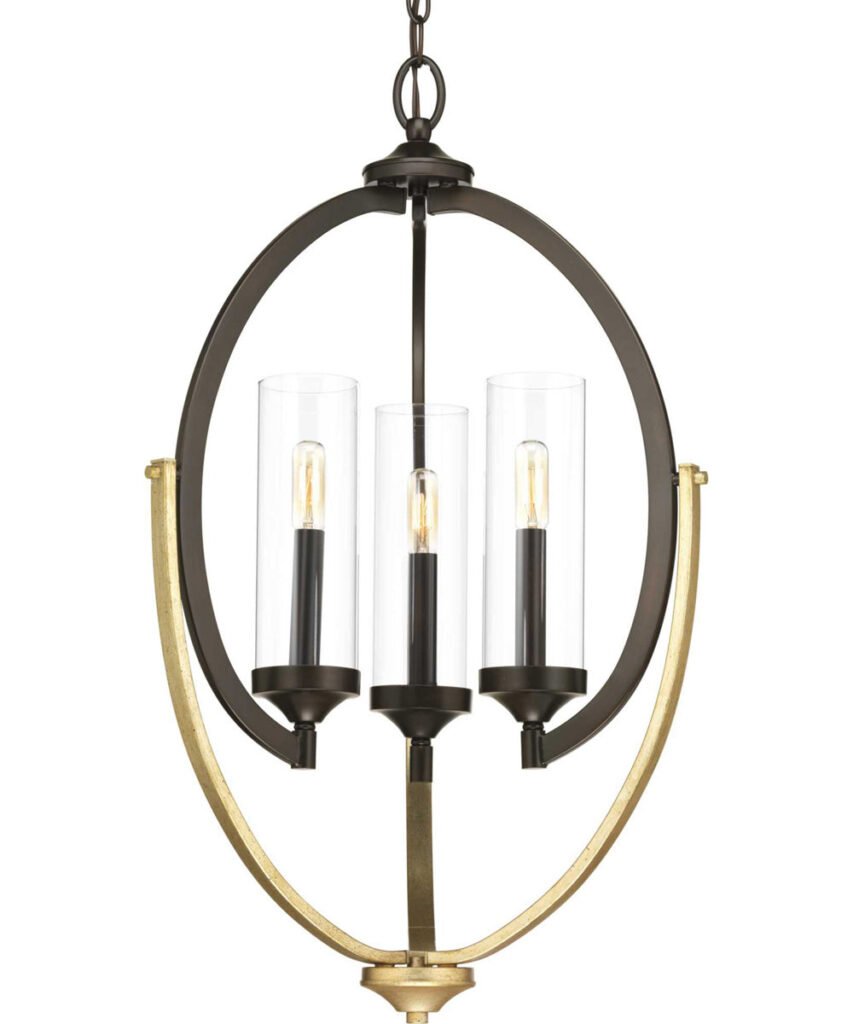 Sommieres Antik Bronz Oval Kafes Avize