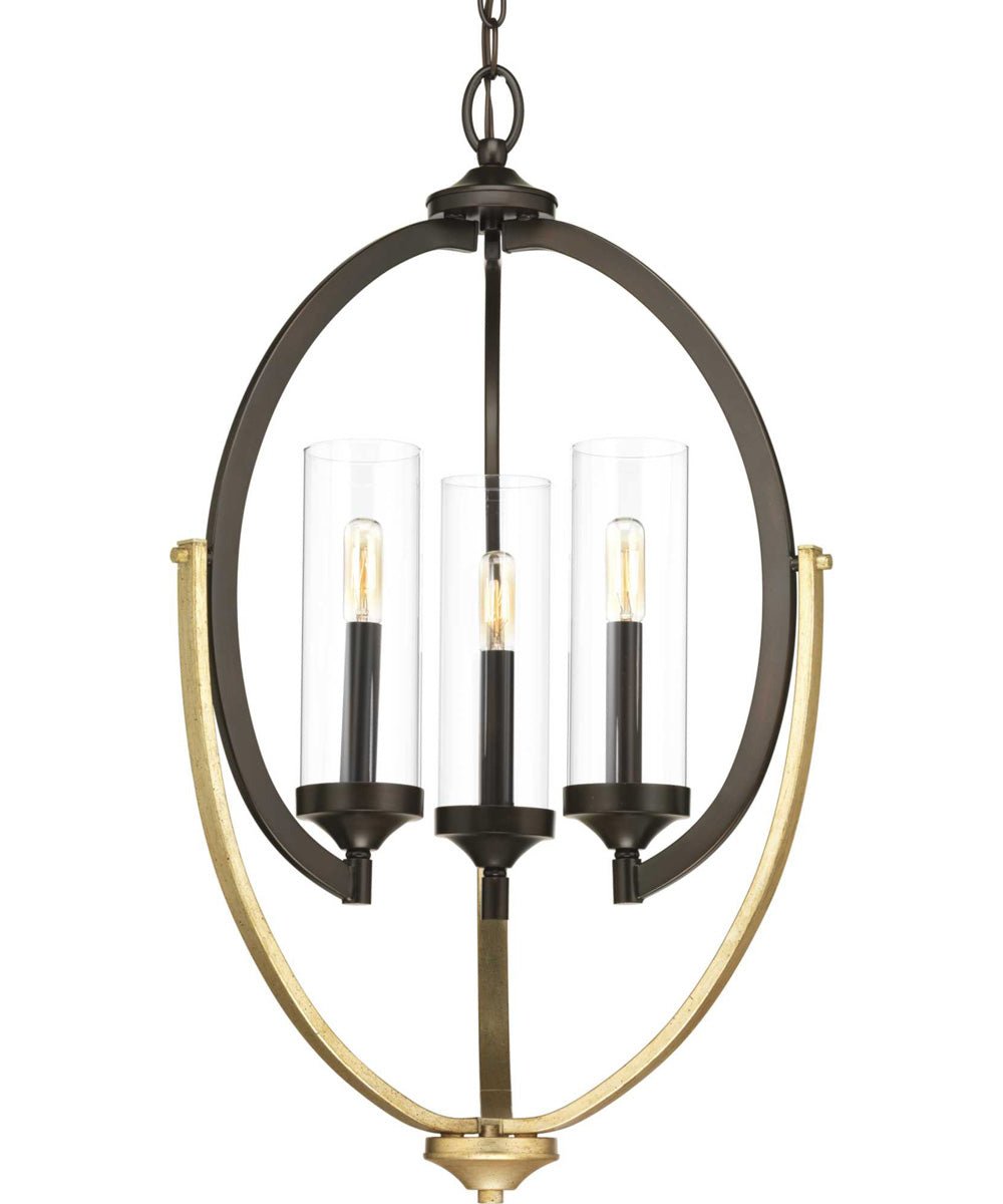 Sommieres Antik Bronz Oval Kafes Avize