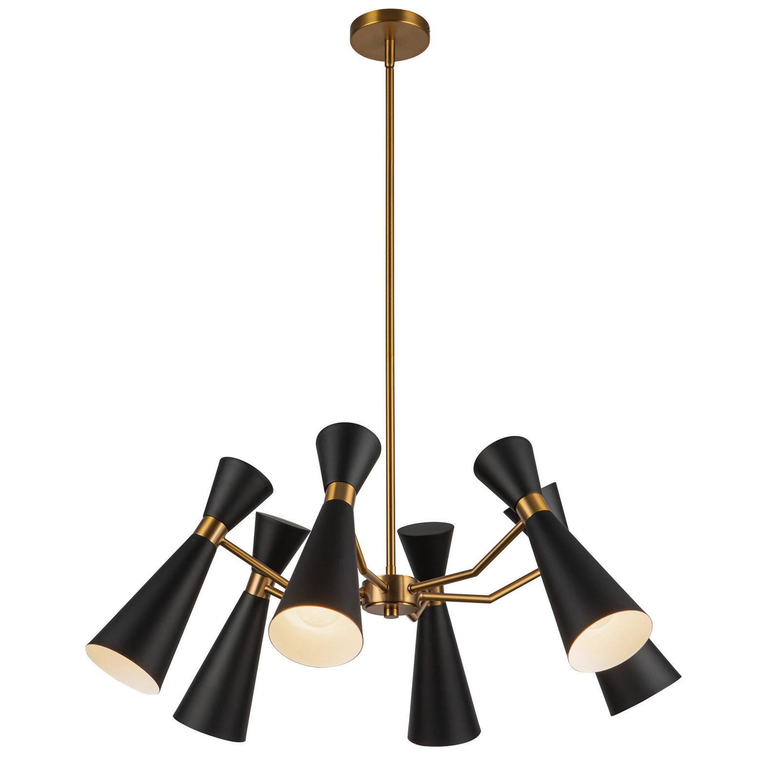 Giardini Konik Metal Başlıklı Altın Detaylı Avize – görsel 3