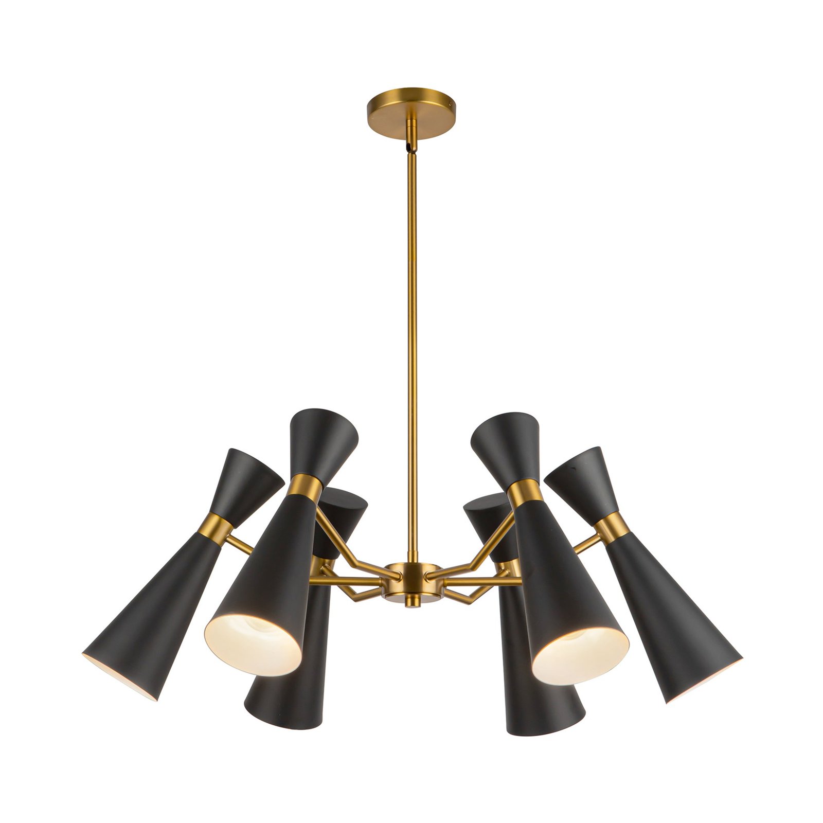 Giardini Konik Metal Başlıklı Altın Detaylı Avize