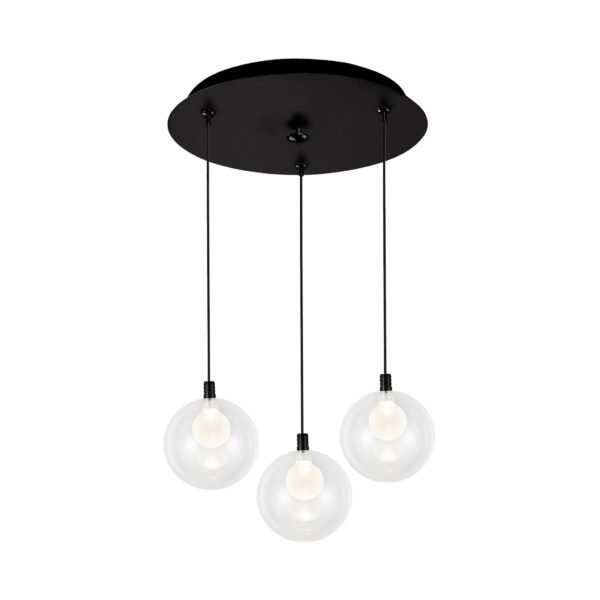 Treilles Black Steel Cylinder Head Pendant