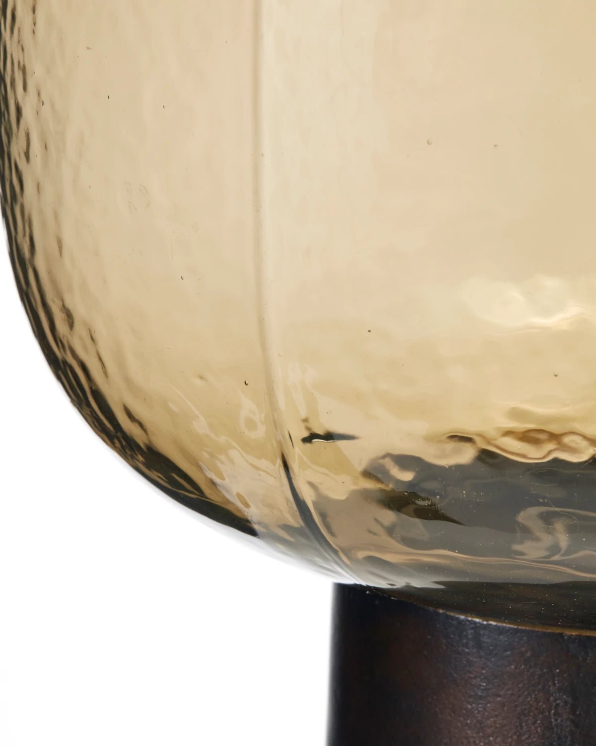 Jezera Brown Glass Dome Head Table Lamp – image 3