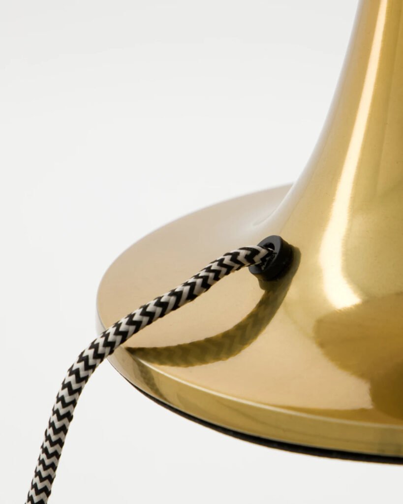Slano Tulip Base Antique Brass Table Lamp – image 3