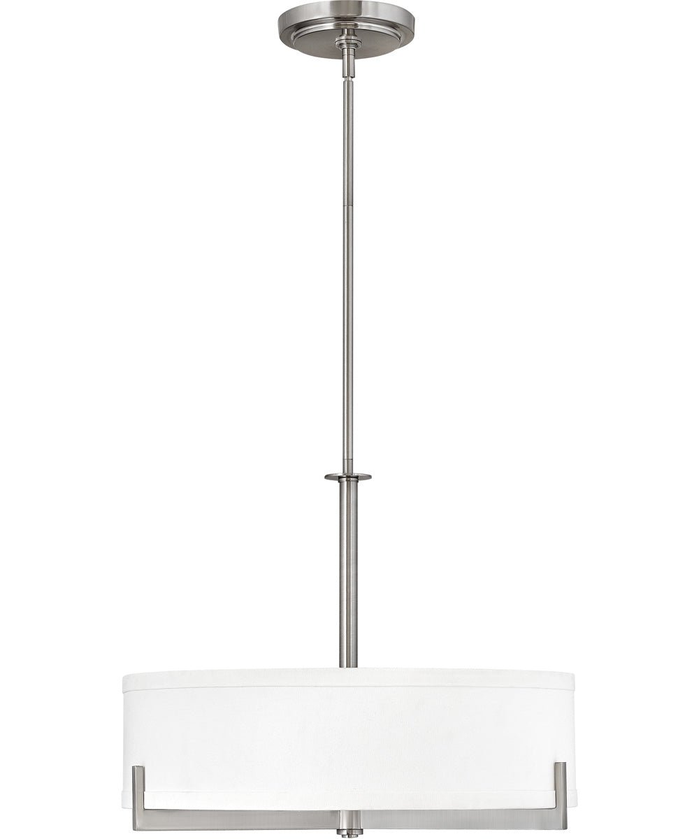 Peyriac Nickel Framed Drum Chandelier