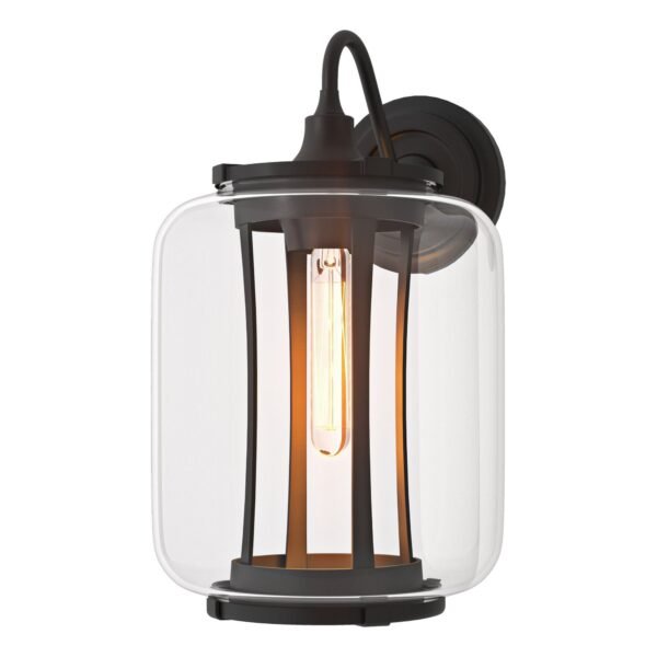 Scheggia Clear Glass Dome Aluminium Skeleton Outdoor Wall Light