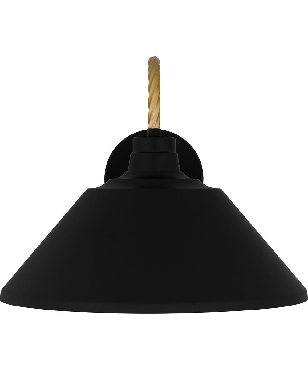Morrone Geniş Metal Şapkalı Dış Mekân Duvar Apliği – image 3