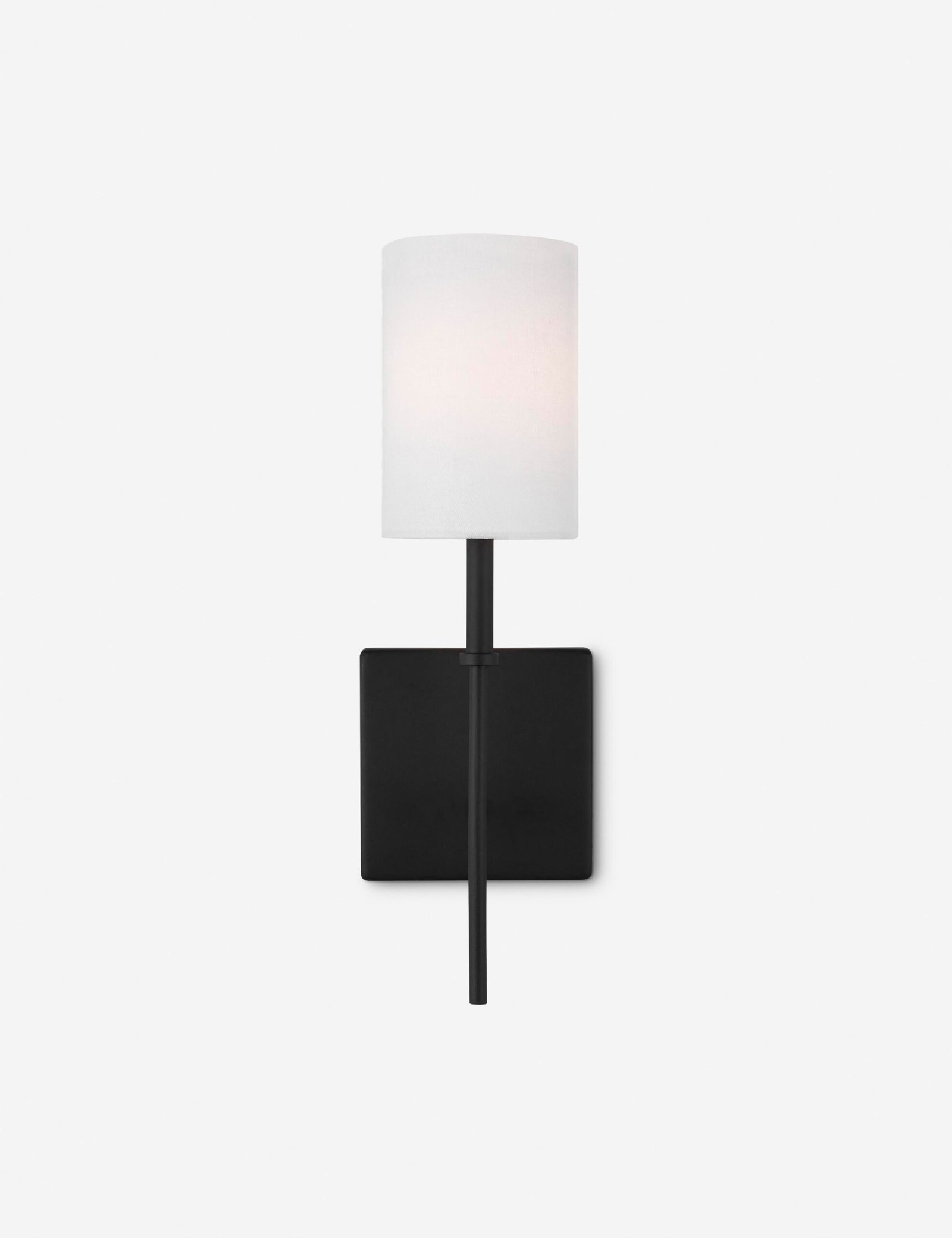 Offagna Slim Black Body Fabric Shade Wall Sconce – image 2