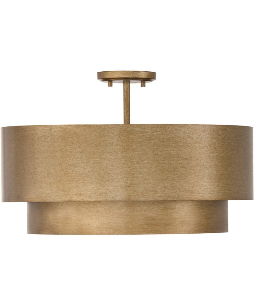 Lopar Stepped Gold Metal Pendant Light