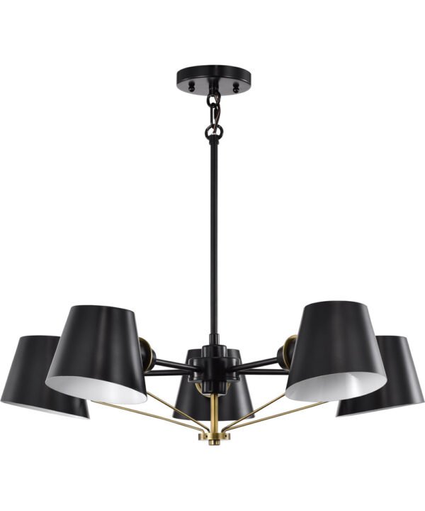 Filettino Black Brass Head Horizontal Chandelier
