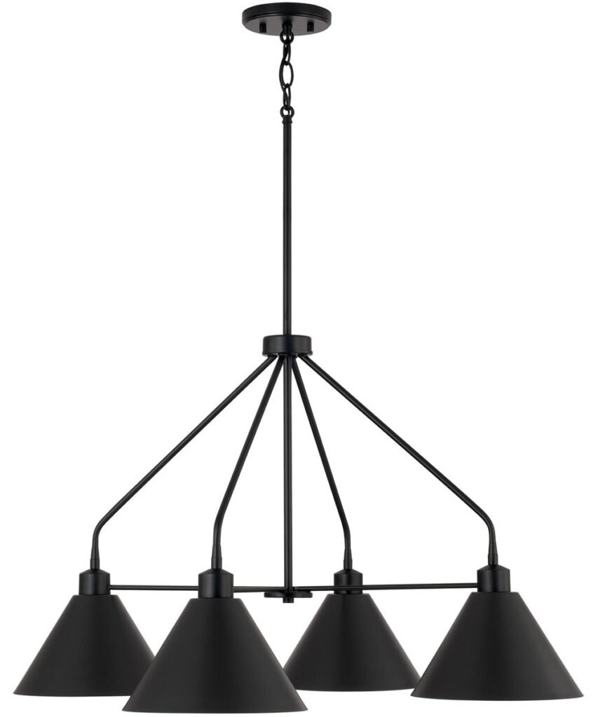 Cuglieri Metal Külah Başlıklı Avize