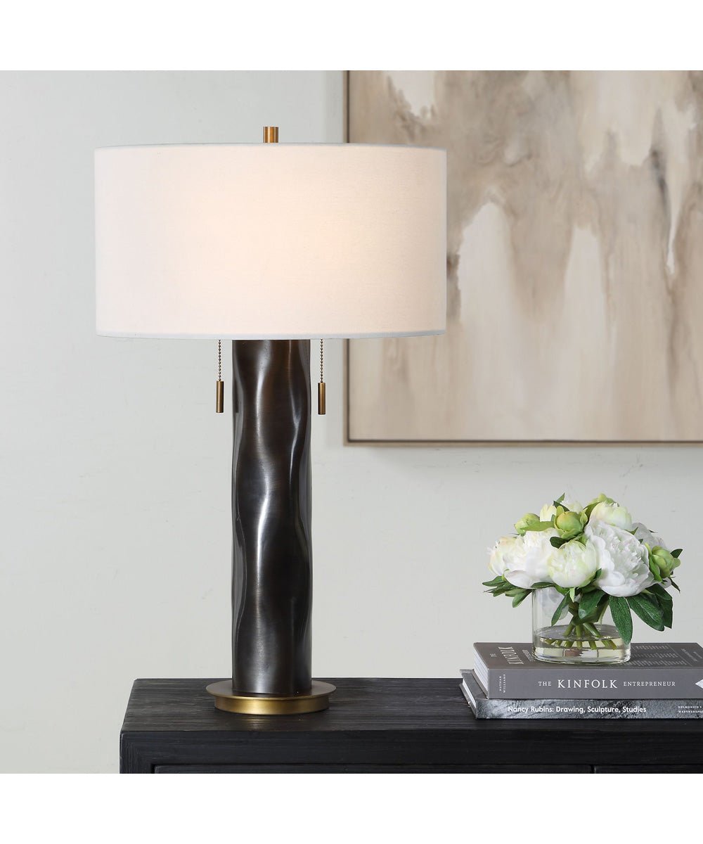 Vradeto Double Chain Dark Bronze Table Lamp – image 2
