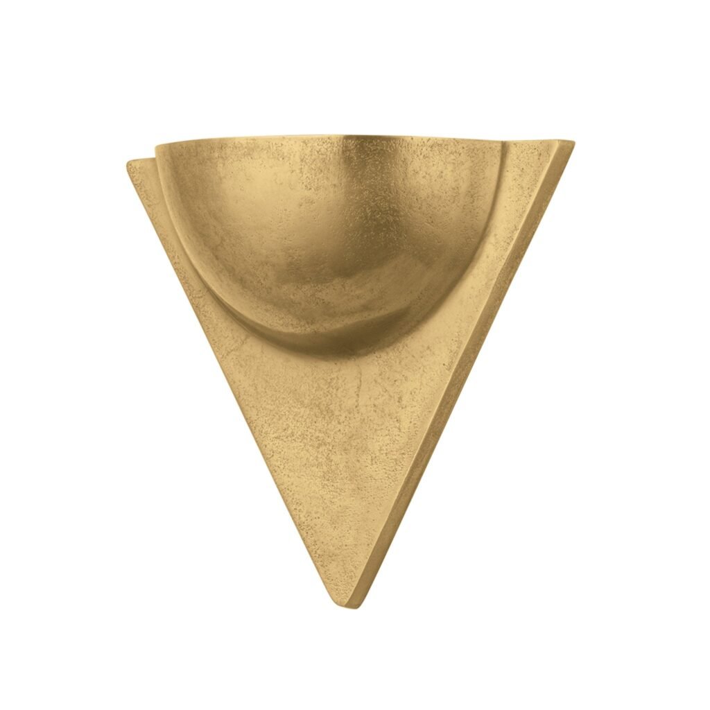 Koutsounari Half Cone Shield Brass Wall Sconce