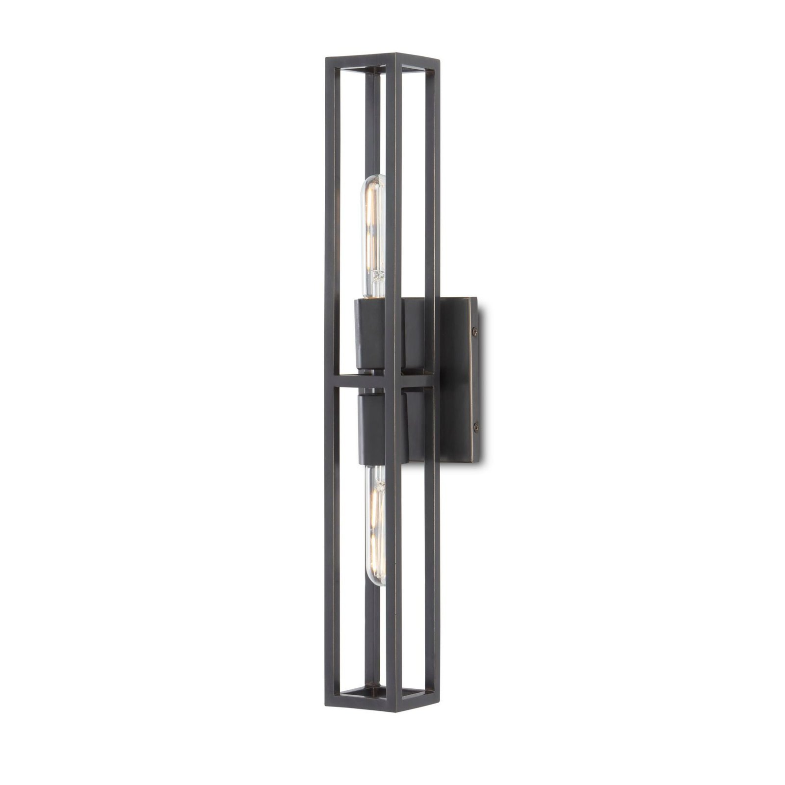 Mombaroccio Double Bulb Slim Cage Bronze Wall Sconce – image 2