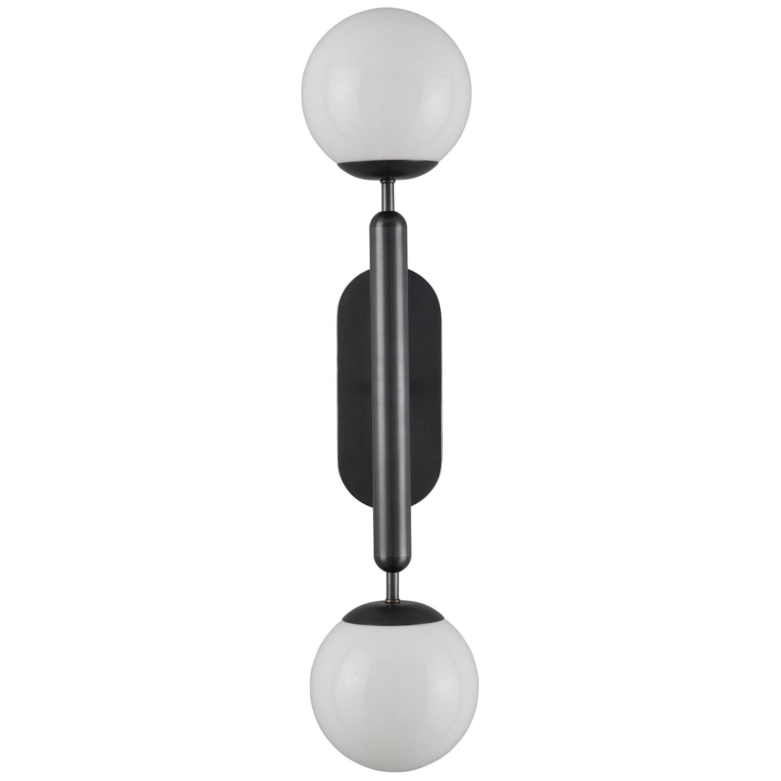 Marsciano Double Glass Globe Vertical Bronze Wall Sconce – image 3