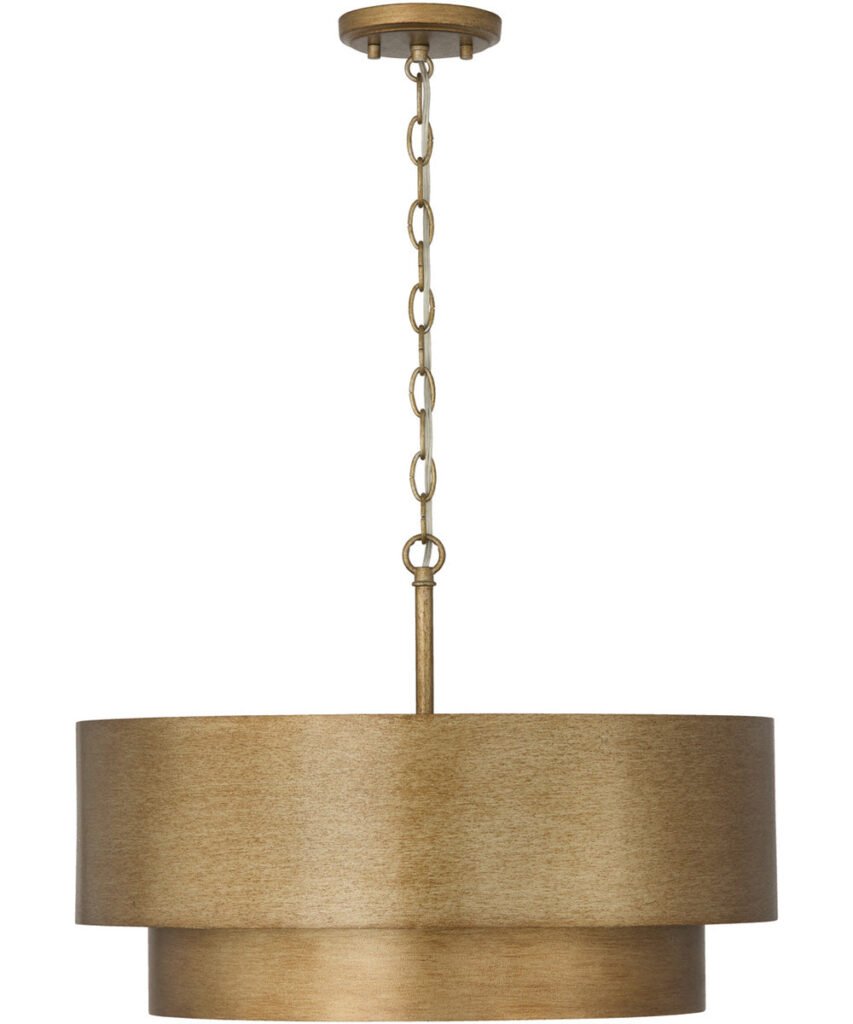 Lopar Stepped Gold Metal Pendant Light – image 3