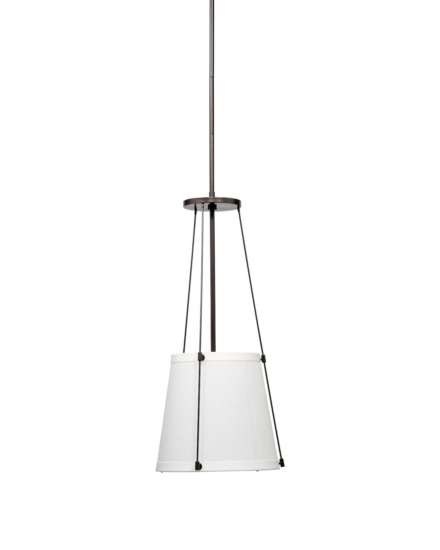 Orio Bronze Linen Shade Pendant