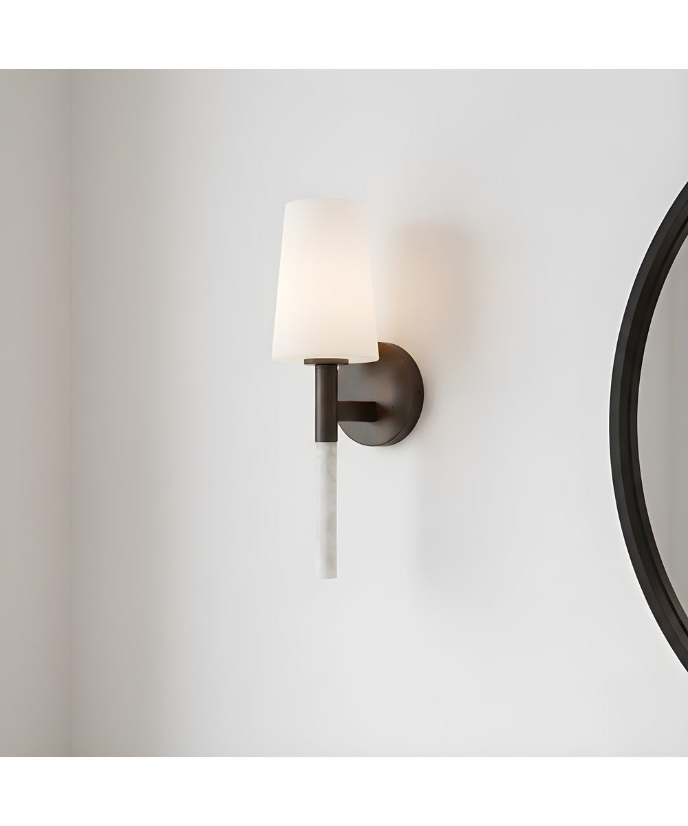 Kokkino Etched Glass Head Slim Body Wall Sconce – image 2