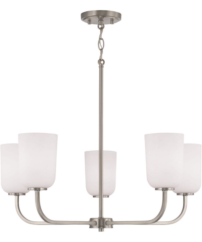 Adrano Camlı Kollu Nikel Avize