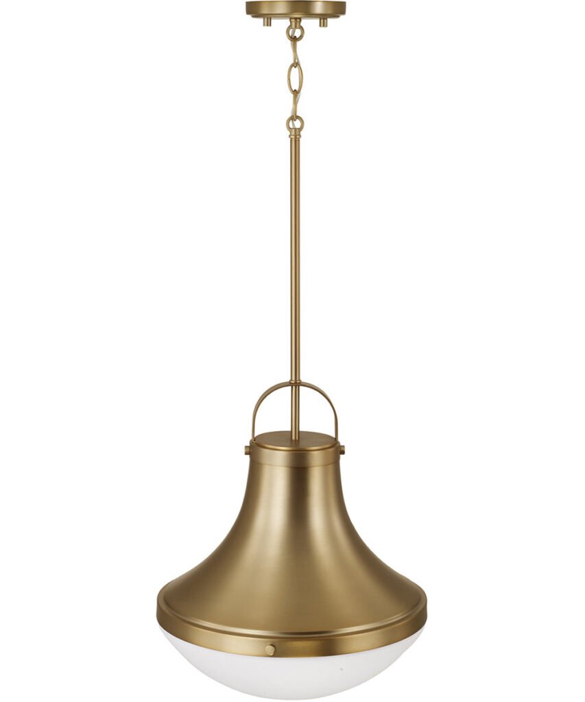 Argeles Antiqued Brass Dome Pendant – image 2